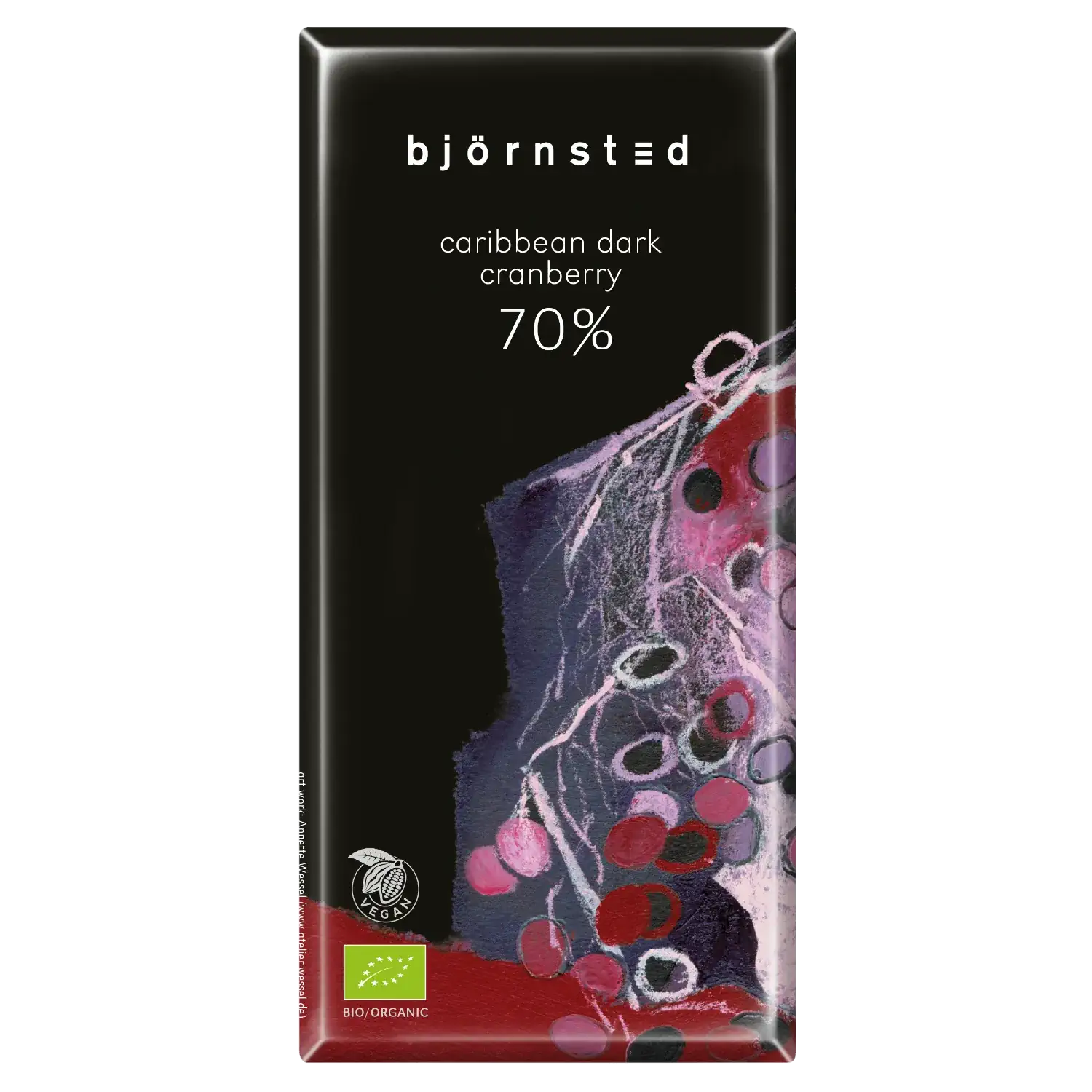 Schokolade Cranberry Ecuador 70% Björnsted Bio Dark