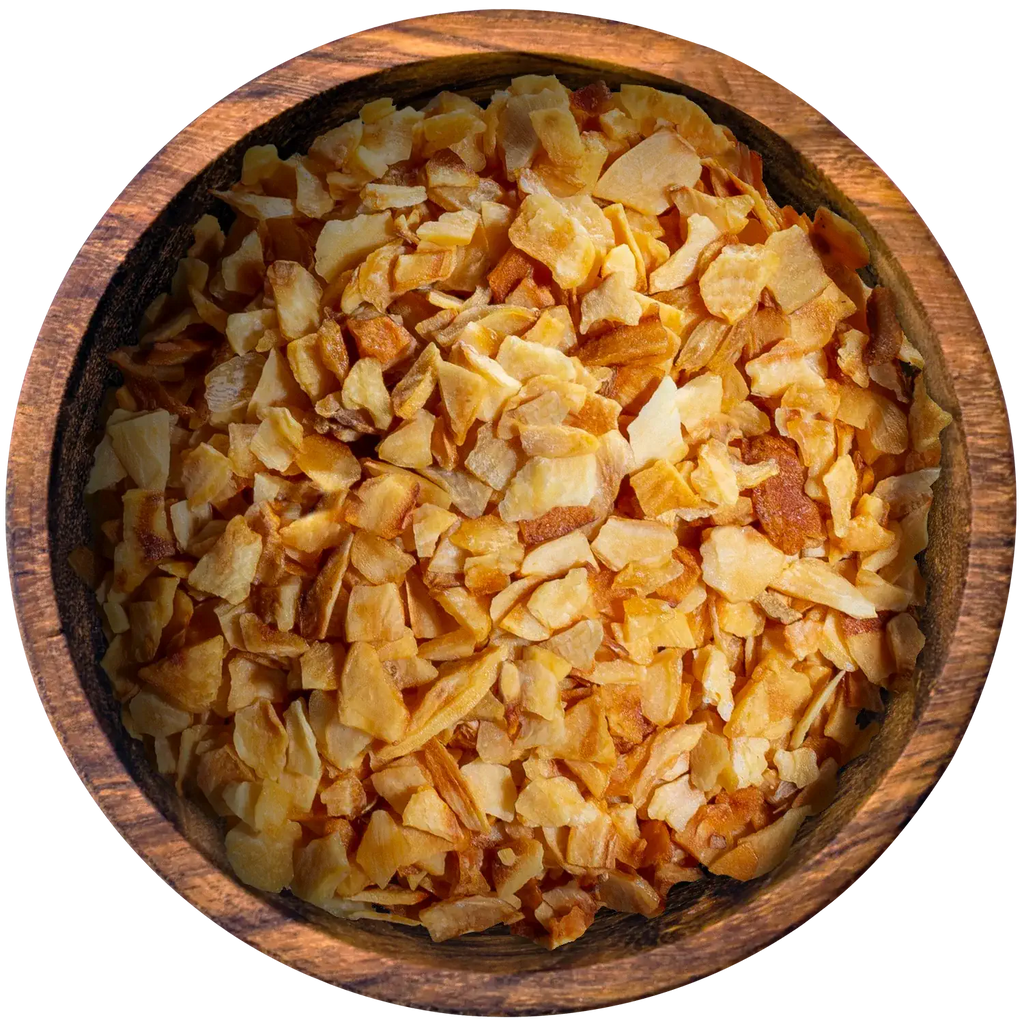 Knoblauchflocken, geräuchert